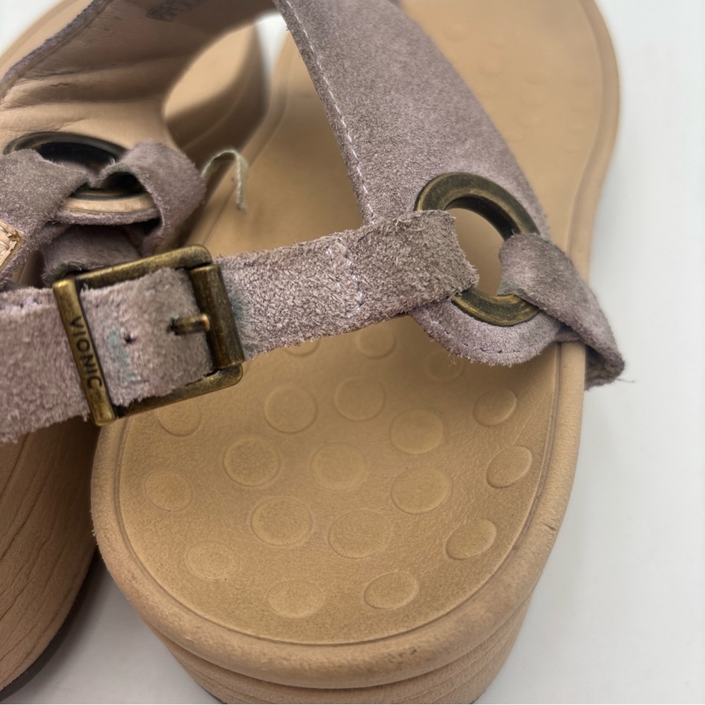 Vionic Suede Tan Sandals - Picture 5 of 10